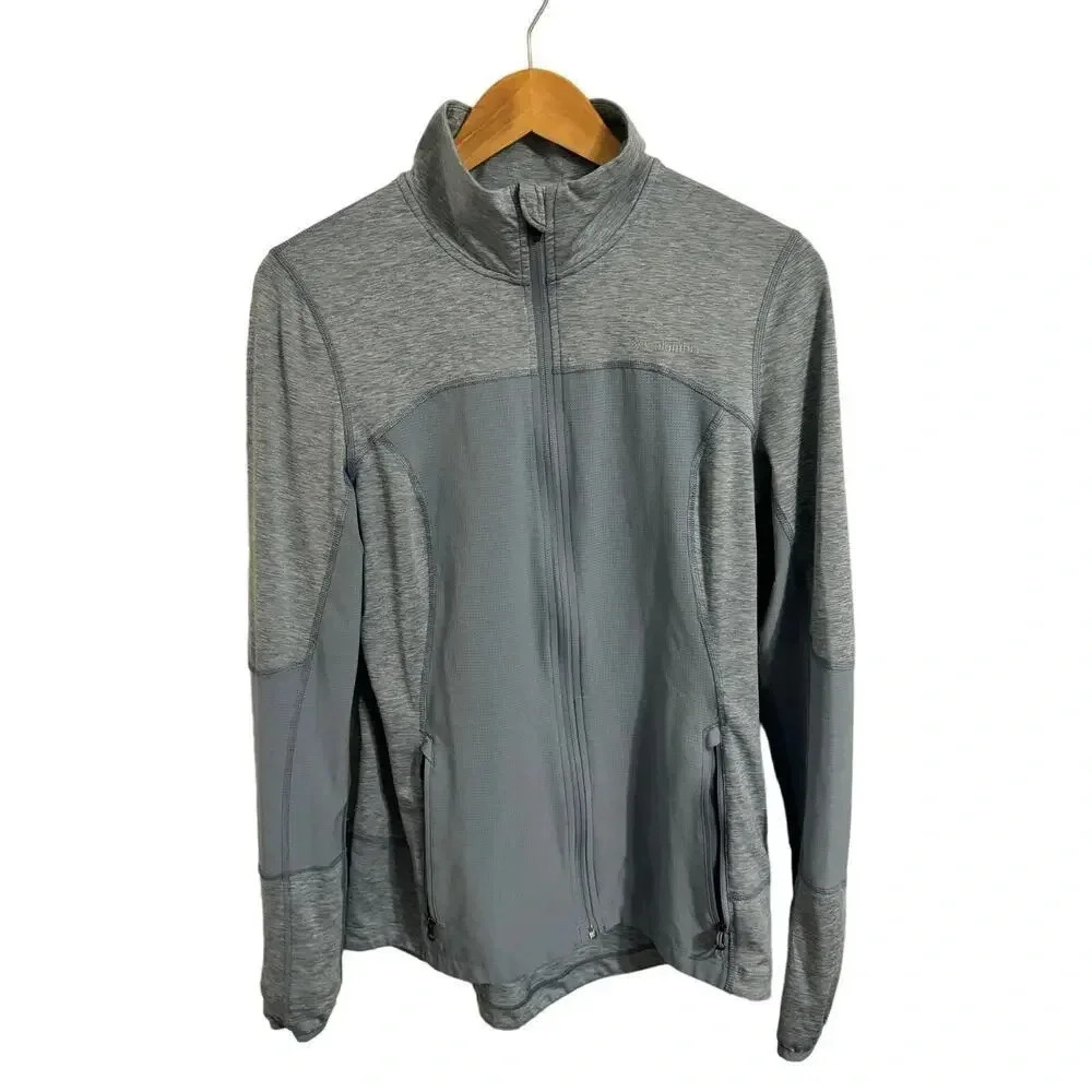 Columbia Swiftwater Falls Jacket Slate Blue Color block Zip Front Women's M